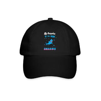 Hai Haie Taucher Haifisch - Baseballkappe - Schwarz/Schwarz - Vorne