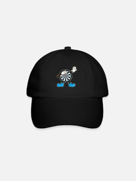 Dartspieler Dabbing Dart - Baseballkappe - Schwarz/Schwarz