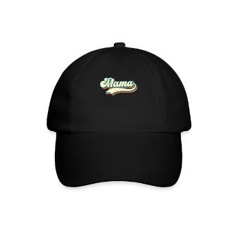 Mama - die beste Mutter der Welt - Baseballkappe - Schwarz/Schwarz - Vorne