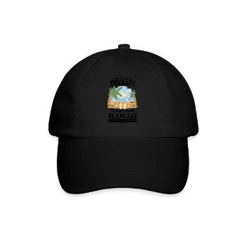 Hawaii - Baseballkappe - Schwarz/Schwarz - Vorne