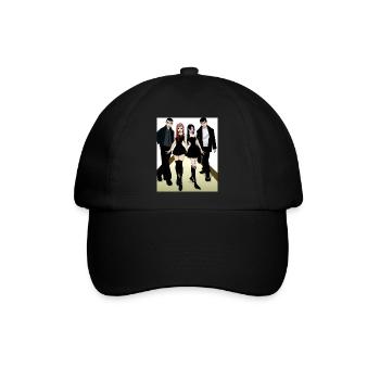 Corporate Goth Gothic Clique Freunde - Baseballkappe - Schwarz/Schwarz - Vorne