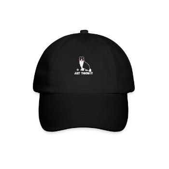 Border Collie - Baseballkappe - Schwarz/Schwarz - Vorne