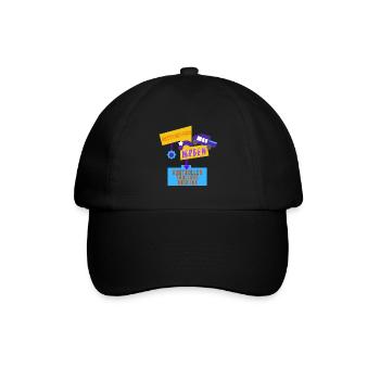 Kontrollen tägliche Routine - Baseballkappe - Schwarz/Schwarz - Vorne