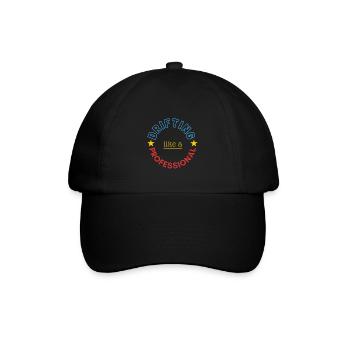 treiben lassen wie ein Profi - Baseballkappe - Schwarz/Schwarz - Vorne