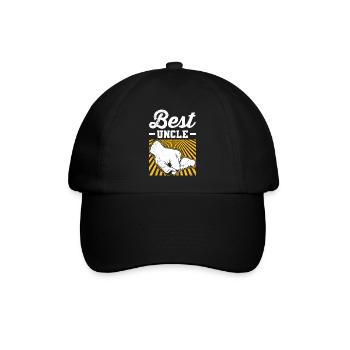 Bester Onkel - Baseballkappe - Schwarz/Schwarz - Vorne