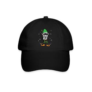 Süße Elf Partnerlook Weihnachten - Baseballkappe - Schwarz/Schwarz - Vorne