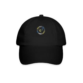Down Syndrome Awareness I Blue Yellow Ribbon T21 - Baseballkappe - Schwarz/Schwarz - Vorne