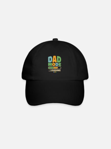 Dad - dad mode … loading - Baseballkappe - Schwarz/Schwarz