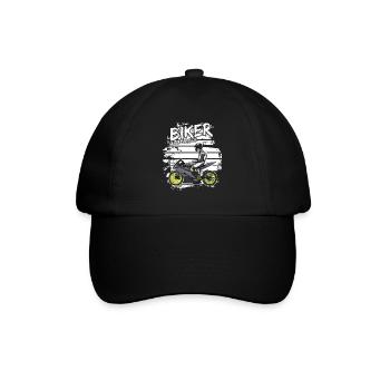 Motorcycle Lifestyle / Motorrad / Motorräder biker - Baseballkappe - Schwarz/Schwarz - Vorne
