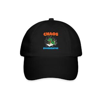 Chaos Koordinator Erzieher Kindergarten Erzieherin - Baseballkappe - Schwarz/Schwarz - Vorne
