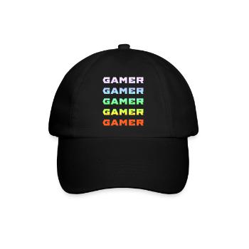 GAMER GAMER GAMER GAMER GAMER - Baseballkappe - Schwarz/Schwarz - Vorne