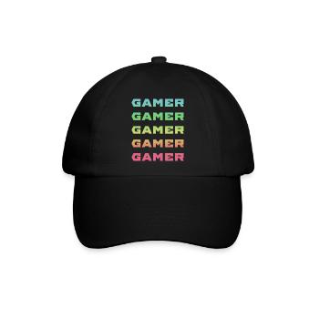 GAMER GAMER GAMER GAMER GAMER - Baseballkappe - Schwarz/Schwarz - Vorne