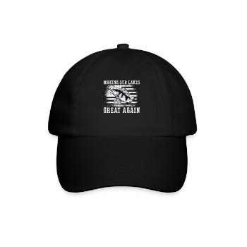 Bowfishing Making Our Lakes Arrow Sports Bowfisher - Baseballkappe - Schwarz/Schwarz - Vorne