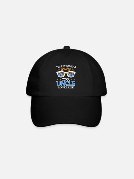 So sieht ein richtig cooler Onkel aus - Baseballkappe - Schwarz/Schwarz