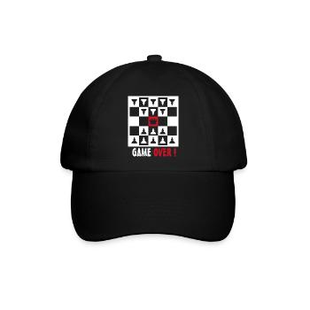 game over - Baseballkappe - Schwarz/Schwarz - Vorne