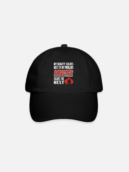 Most of my problems lobster - Baseballkappe - Schwarz/Schwarz