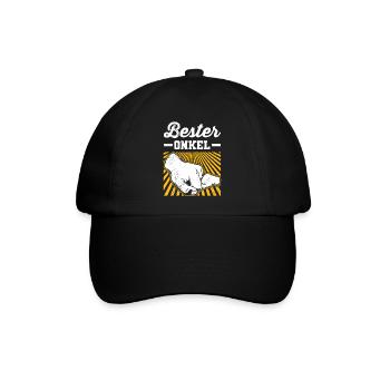 Bester Onkel - Baseballkappe - Schwarz/Schwarz - Vorne