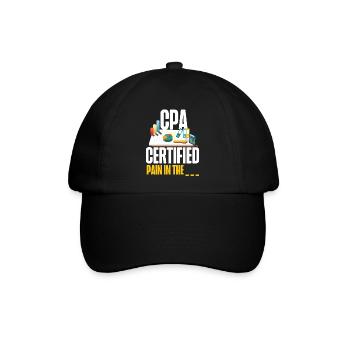 Accountant Bookkeeper Accounting - Baseballkappe - Schwarz/Schwarz - Vorne