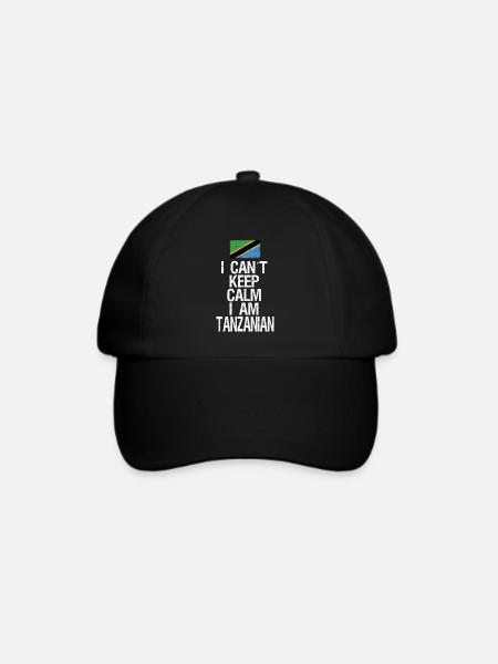 I can not Keep Calm I am Tansanier - Baseballkappe - Schwarz/Schwarz