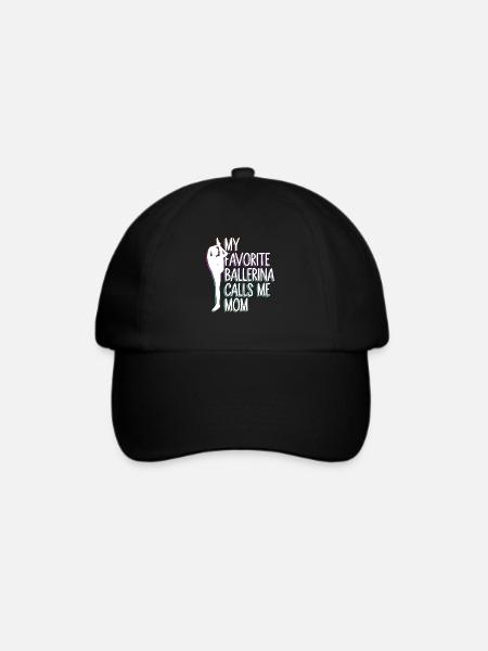 Meine Lieblingsballerina nennt mich Mama - - Baseballkappe - Schwarz/Schwarz