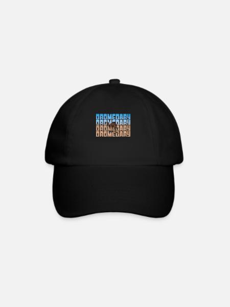Dromedar - Baseballkappe - Schwarz/Schwarz