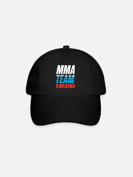 Mma Team - Baseballkappe - Schwarz/Schwarz