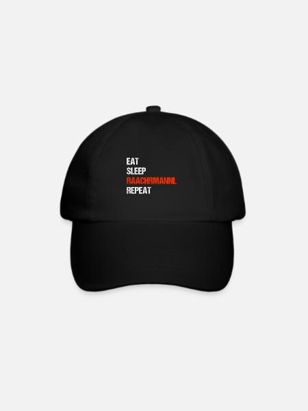 Erzgebirge Räuchermännchen - Baseballkappe - Schwarz/Schwarz
