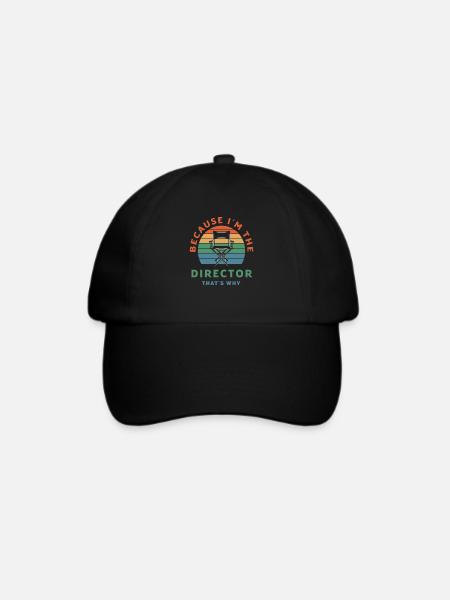 Theater Regie Regisseur Geschenk - Baseballkappe - Schwarz/Schwarz