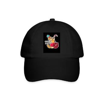 Tequila Sunrise - Baseballkappe - Schwarz/Schwarz - Vorne