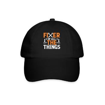Fixierer Aller Dinge - Hausarbeiter - Baseballkappe - Schwarz/Schwarz - Vorne