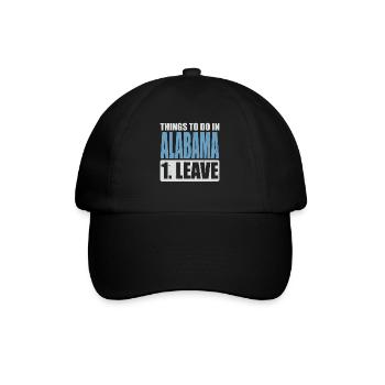 Alabama Meme - Baseballkappe - Schwarz/Schwarz - Vorne