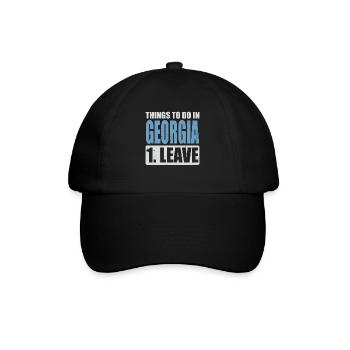 Georgia Meme - Baseballkappe - Schwarz/Schwarz - Vorne
