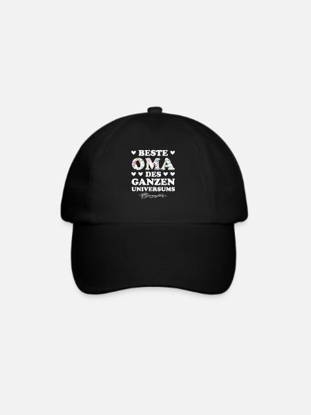 Oma Großmutter Großmutti Geschenk - Baseballkappe - Schwarz/Schwarz