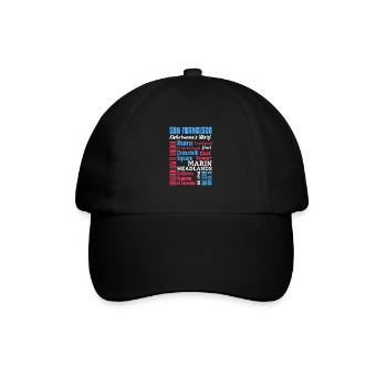 San Francisco - Baseballkappe - Schwarz/Schwarz - Vorne