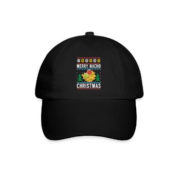 Nacho Lover Nacho Geschenk Mexikanisches Essen - Baseballkappe - Schwarz/Schwarz - Vorne