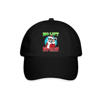 No Lift no Gain Nikolaus No Lift no Gift - Baseballkappe - Schwarz/Schwarz - Vorne