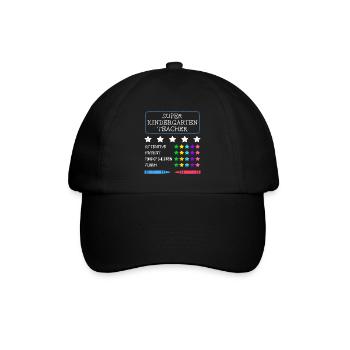 Definition ich bin ein super Kindergärtner - Baseballkappe - Schwarz/Schwarz - Vorne