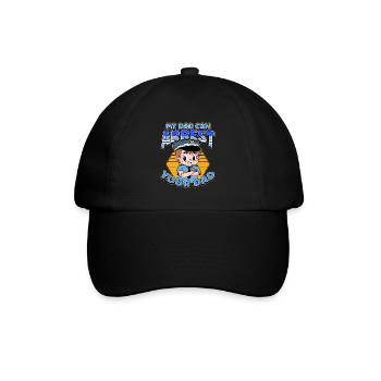 My Dad Can Arrest You Dad - Baseballkappe - Schwarz/Schwarz - Vorne