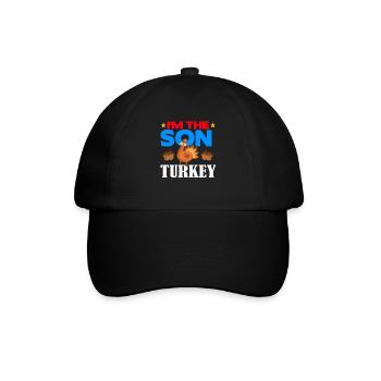 I'm the Son Turkey - Baseballkappe - Schwarz/Schwarz - Vorne