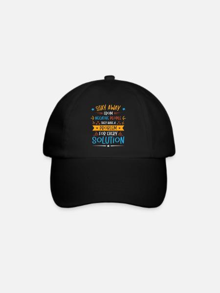 Solution Critical Thinkers Positive Motivation - Baseballkappe - Schwarz/Schwarz