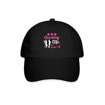 Haushälterin Zimmermädchen Putzfrau - Baseballkappe - Schwarz/Schwarz - Vorne
