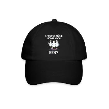 Apropos Möwe Möwie Noch een Norddeutschland - Baseballkappe - Schwarz/Schwarz - Vorne