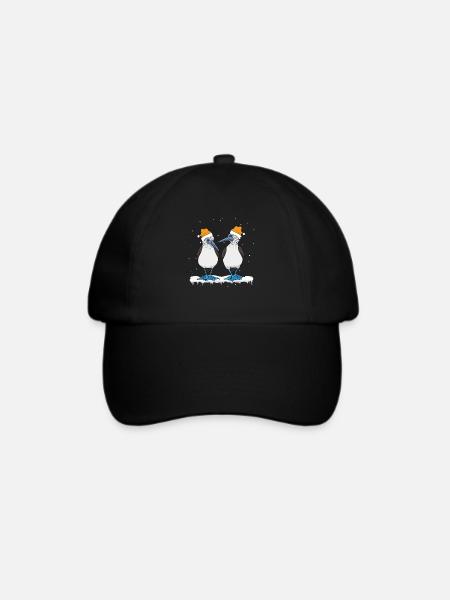 Blaufußtölpel Weihnachten - Baseballkappe - Schwarz/Schwarz