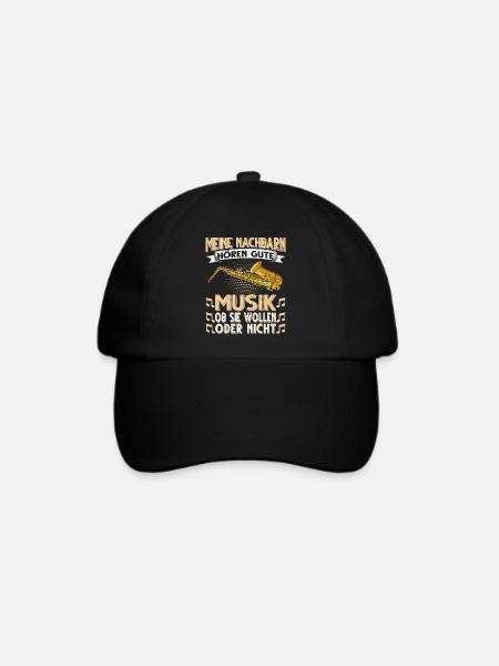 Saxophon. - Baseballkappe - Schwarz/Schwarz