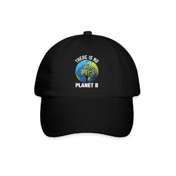 Earth day- Es gibt keinen Planet B - Baseballkappe - Schwarz/Schwarz - Vorne