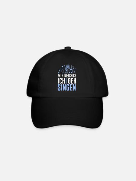 Chor Musiker Mir reichts ich geh singen - Baseballkappe - Schwarz/Schwarz