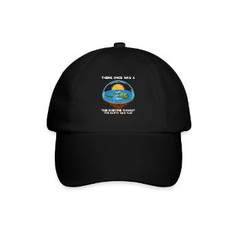 Flat Earth Theory Flat Earth Army Earth - Baseballkappe - Schwarz/Schwarz - Vorne