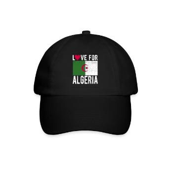 Algerien Souvenir - Baseballkappe - Schwarz/Schwarz - Vorne