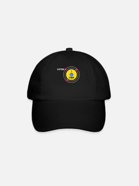 Lithiumatom-Chemie für Chemiker Lehrer - Baseballkappe - Schwarz/Schwarz
