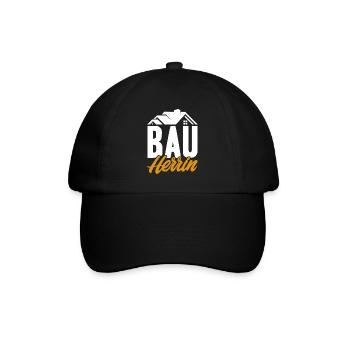 Bauherrin - Baseballkappe - Schwarz/Schwarz - Vorne